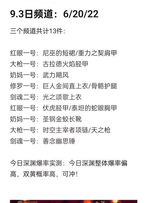 dnf深渊会爆什么？如何提高深渊爆率？